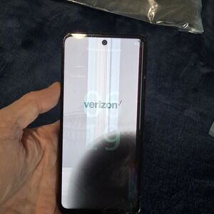 Motorola One 5G Ace Cellphone  Verizon Cracked Screen Locked Parts Only